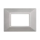 ETTROIT PLACCA SLIM 3 MODULI - SERIE MOON - ACCIAIO BRONZO (AN87310) Compatibile ABB Axolute