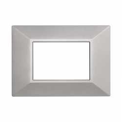 ETTROIT PLACCA SLIM 3 MODULI - SERIE MOON - ACCIAIO BRONZO (AN87310) Compatibile ABB Axolute