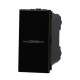 ETTROIT PULSANTE ASSIALE UNIPOLARE - SERIE MOON - NERO (AN0601) Compatibile BTicino Axolute