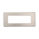 ETTROIT PLACCA SLIM 6 MODULI - SERIE MOON - TITANIO (AN87608) Compatibile ABB Axolute