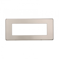 ETTROIT PLACCA SLIM 6 MODULI - SERIE MOON - TITANIO (AN87608) Compatibile ABB Axolute