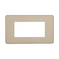 ETTROIT PLACCA SLIM 4 MODULI - SERIE MOON - SABBIA (AN87409) Compatibile ABB Axolute