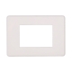 ETTROIT PLACCA SLIM 3 MODULI - SERIE MOON - BIANCO (AN87301) Compatibile ABB Axolute