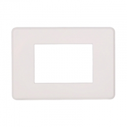 ETTROIT PLACCA SLIM 3 MODULI - SERIE MOON - BIANCO (AN87301) Compatibile ABB Axolute