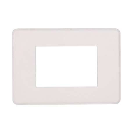 ETTROIT PLACCA SLIM 3 MODULI - SERIE MOON - BIANCO (AN87301) Compatibile ABB Axolute