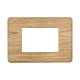 ETTROIT PLACCA SLIM 3 MODULI - SERIE MOON - ROVERE (AN87305) Compatibile ABB Axolute