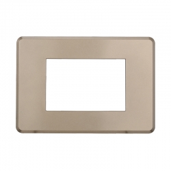 ETTROIT PLACCA SLIM 3 MODULI - SERIE MOON - TITANIO (AN87308) Compatibile ABB Axolute