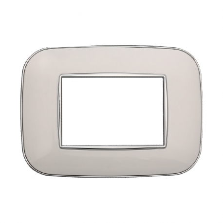 ETTROIT PLACCA ORBIS 3 MODULI - SERIE MOON - BIANCO (AN91301) Compatibile ABB Axolute