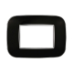 ETTROIT PLACCA ORBIS 3 MODULI - SERIE MOON - NERO (AN91302) Compatibile ABB Axolute