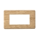 ETTROIT PLACCA SLIM 4 MODULI - SERIE MOON - ROVERE (AN87405) Compatibile ABB Axolute