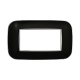ETTROIT PLACCA ORBIS 4 MODULI - SERIE MOON - NERO (AN91402) Compatibile ABB Axolute