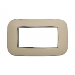 ETTROIT PLACCA ORBIS 4 MODULI - SERIE MOON - SABBIA (AN91409) Compatibile ABB Axolute