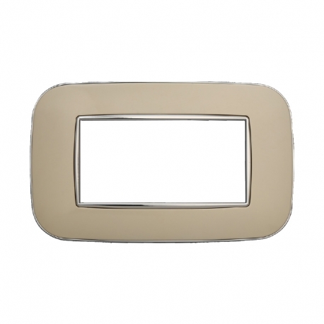 ETTROIT PLACCA ORBIS 4 MODULI - SERIE MOON - SABBIA (AN91409) Compatibile ABB Axolute