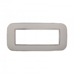 ETTROIT PLACCA ORBIS 6 MODULI - SERIE MOON - BIANCO (AN91601) Compatibile ABB Axolute