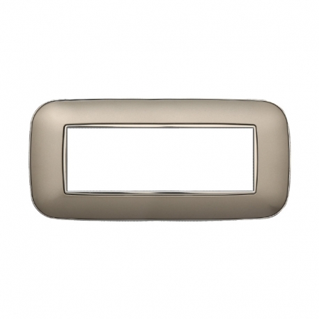ETTROIT PLACCA ORBIS 6 MODULI - SERIE MOON - TITANIO (AN91608) Compatibile ABB Axolute