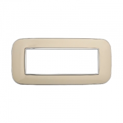 ETTROIT PLACCA ORBIS 6 MODULI - SERIE MOON - SABBIA (AN91609) Compatibile ABB Axolute