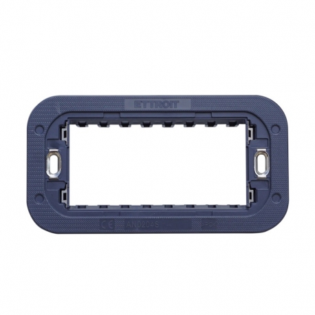 ETTROIT SUPPORTO SLIM 4 MODULI - SERIE MOON (AN0204S) Compatibile ABB Axolute