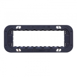 ETTROIT SUPPORTO SLIM 6 MODULI - SERIE MOON (AN0206S) Compatibile ABB Axolute