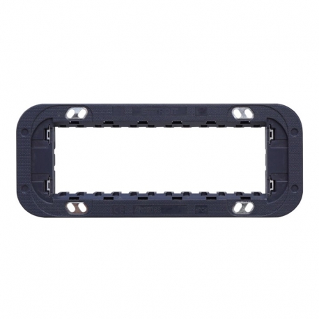 ETTROIT SUPPORTO SLIM 6 MODULI - SERIE MOON (AN0206S) Compatibile ABB Axolute