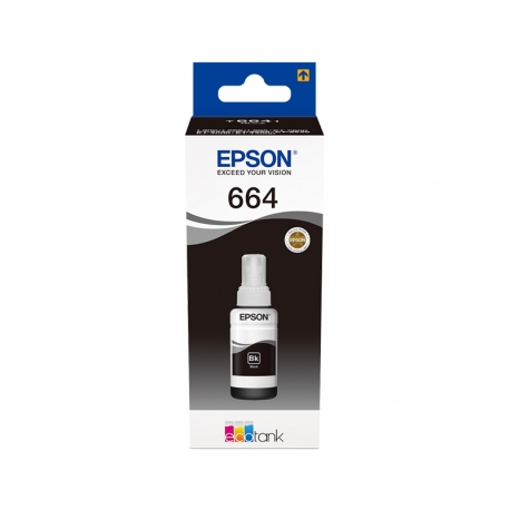 EPSON 664 BLACK (C13T664140) - CARTUCCIA ORIGINALE PER ECOTANK