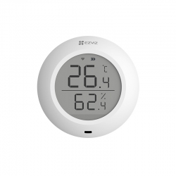 EZVIZ T51C - SENSORE SMART DI TEMPERATURA ED UMIDITA'' - PROTOCOLLO ZIGBEE - WIFI - DISPLAY LCD - DA APPOGGIO O DA MURO