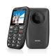 BRONDI AMICO STILOSO (NERO) - TELEFONO CELLULARE PER ANZIANI - TASTO SOS - TORCIA - CONTROLLO REMOTO - ANNUNCIO VOCALE - FOTOCAMERA