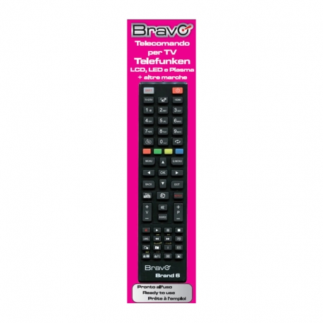 BRAVO BRAND 6 (90202066) - TELECOMANDO COMPATIBILE PER TV TELEFUNKEN / VESTEL