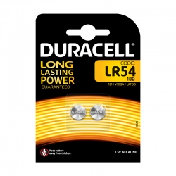 DURACELL LR54 BLISTER 2 BATTERIE - master carton da 10 blister