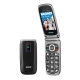 BRONDI AMICO LEALE (NERO) - TELEFONO CELLULARE PER ANZIANI - TASTO SOS - CONTROLLO REMOTO - ANNUNCIO VOCALE