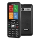 BRONDI KING 2+ (NERO) - TELEFONO CELLULARE - TORCIA - IMPUGNATURA ANTISCIVOLO