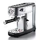 ARIETE METAL CON MANOMETRO (1381/10) - MACCHINA PER CAFFE'' ESPRESSO - POLVERE E CIALDE - 1 O 2 TAZZE -  CAPPUCCINATORE - PRESSIONE 15 BAR - 1300W 