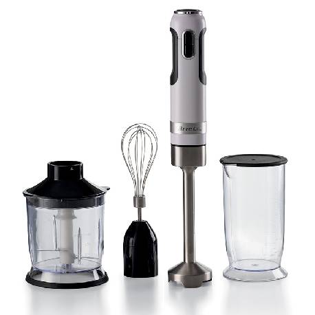 ARIETE MODERNA BIANCO (602/01) - FRULLATORE AD IMMERSIONE CON BICCHIERE, TRITATUTTO E FRUSTA - TASTO TURBO - 1000W 