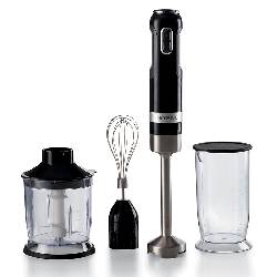 ARIETE MODERNA NERO (602/02) - FRULLATORE AD IMMERSIONE CON BICCHIERE, TRITATUTTO E FRUSTA - TASTO TURBO - 1000W 