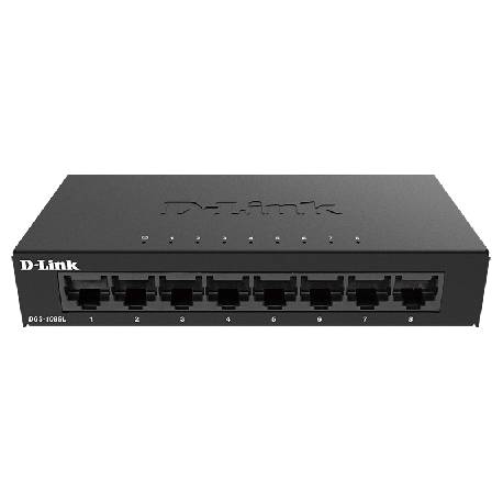 D-LINK DGS-108GL - DESKTOP SWITCH 8 PORTE GIGABIT NON GESTITE