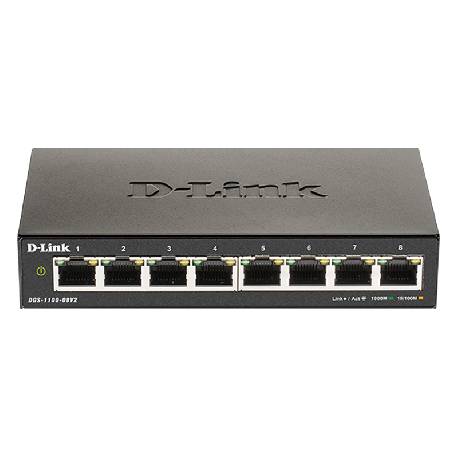 D-LINK DGS-1100-08V2 - SMART SWITCH 8 PORTE GIGABIT GESTITE