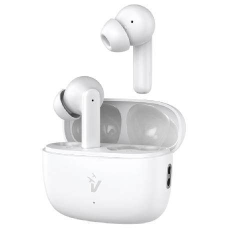 VULTECH EP-40 - AURICOLARI TWS IN-EAR (BIANCO) - BLUETOOTH 5.3 - CUSTODIA DI RICARICA - CANCELLAZIONE RUMORE