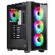 NOUA SMASH S101-4 FAN - CASE MID TOWER - DOPPIO VETRO TEMP. - 4 VENTOLE PREINSTALLATE ARGB - DISSIPAZIONE A LIQUIDO