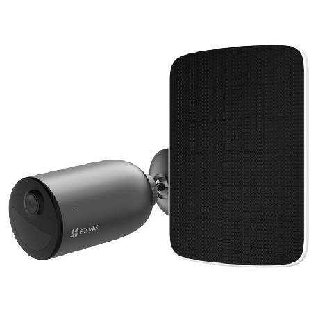 KIT EZVIZ EB3 + SOLAR PANEL TYPE C - TELECAMERA DA ESTERNO A BATTERIA - 2K - COLOR NIGHT VISION - DIFESA ATTIVA - SENSORE MOVIMENTO - AI - CUSTOM VOCAL ALERT + PANNELLO SOLARE TYPE C