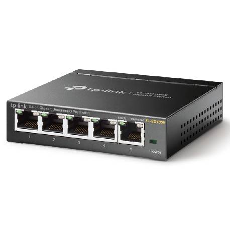 TP-LINK TL-SG105E - SWITCH 5 PORTE GIGABYTE - CASE METALLICO