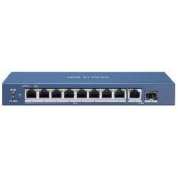 HIKVISION DS-3E0510P-E/M - UNMANAGED SWITCH 8PT POE GIGABIT + 1PT SFP + 1PT UPLINK