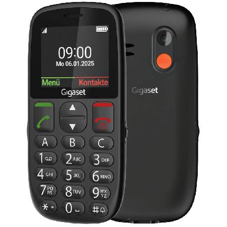 GIGASET GL395 (NERO) - TELEFONO CELLULARE SENIOR BARPHONE