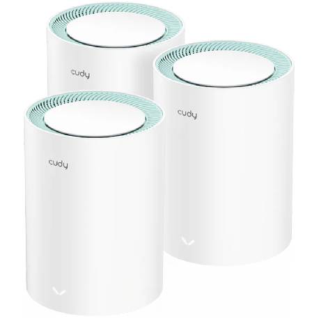 CUDY M1300(3-PACK) - MESH SYSTEM AC1200 WI-FI AC1200 WI-FI GIGABIT - 3 NODI