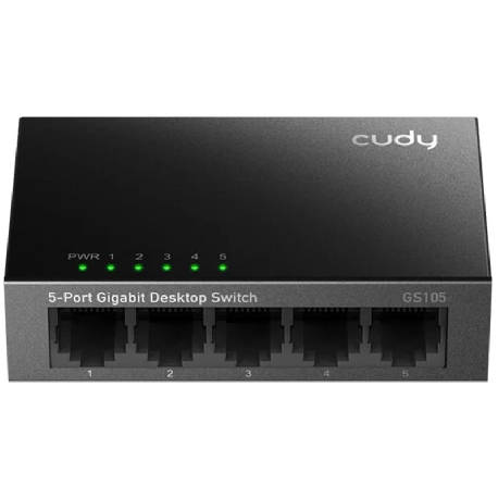 CUDY GS105 - SWITCH 5 PT GIGABIT - METAL CHASSIS