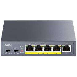 CUDY GS1005P - SWITCH 5 PT GIGABIT POE+ 60W