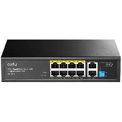 CUDY GS1010P - SWITCH 8 PT GIGABIT POE+ - 2 GIGABIT UPLINK PT 120W