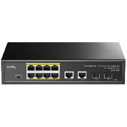CUDY GS1010PS2 - SWITCH 8 PT GIGABIT POE+ - 2 GIGABIT UPLINK PT - 2 GIGABIT SFP SLOT 120W