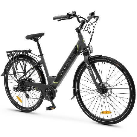 ARGENTO OMEGA (AR-BI-220013) CITY E-BIKE (BLACK) - BICICLETTA ELETTRICA - RUOTE 28"" - MOTORE BAFANG 250W 36V - BATTERIA  36V 10.4AH INTEGRATA - TELAIO IN ALLUMINIO - FORCELLA AMMORTIZZATA - AUTONOMIA FINO AD 70KM
