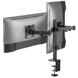 SUPERIOR SUPSPC002 - SUPPORTO UNIVERSALE DA TAVOLO PER DOPPIO MONITOR 17""-32""