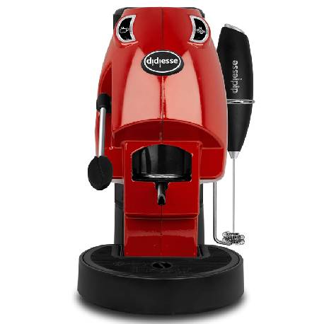 DIDIESSE BABY FROG COFFEE AND TEA (ROSSO PIENO) - MACCHINA DA CAFFE'' CON FRULLINO E DOPPIO PORTACIALDA - 450W