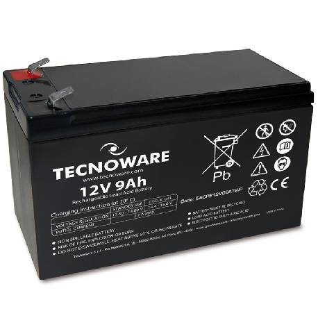 TECNOWARE POWER BATTERY 12V 9AH (EACPE12V09ATWP) - BATTERIA ERMETICA AL PIOMBO